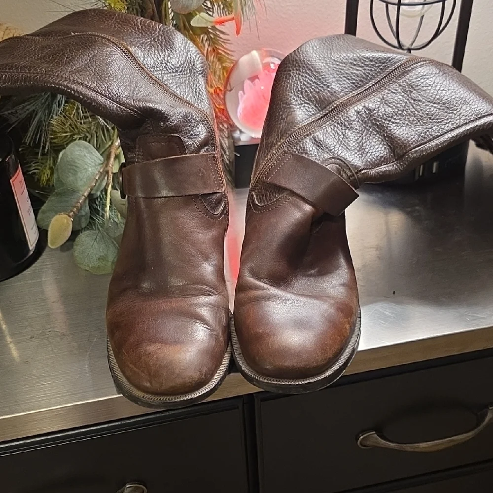Aldo Dark Brown Over the Knee Boots - Picture 2 of 5
